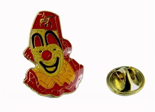 Masonic Shriner Cuff Links / Masonic Apparel - Colorful Enamel Cut Out Shaped Shriner Emblems Over Brass Masonic Merchandise Regalia And Accessories