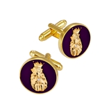 4031847 Pair Roj Cuff Links Royal Order Jesters Jester Biliken Mirth is King