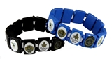 4031882 Set of 2 Prince Hall Stretch Bracelets Masonic Freemason Master Mason Square & Compass Blue Lodge