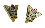 4031889 Set of Shrine Clown Unit Collar Tips Shriner Parade Clown Hospital Stays Hobo