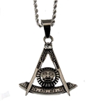4031915 Past Master Necklace Pendant Stainless Steel Masonic Blue Lodge Master Mason Masonry