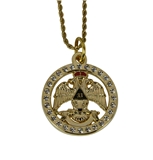 4031980 33 Degree Scottish Rite Pendant Necklace 33rd Thirty Three Supreme Council Mason Masonic Masonry Freemasonry