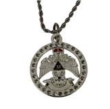 4031982 33 Degree Scottish Rite Pendant Necklace 33rd Thirty Three Supreme Council Mason Masonic Masonry Freemasonry