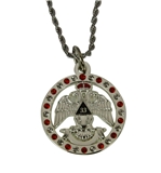 4031983 33 Degree Scottish Rite Pendant Necklace 33rd Thirty Three Supreme Council Mason Masonic Masonry Freemasonry