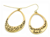 5030003 Christian Scripture Religious Jewelry Earrings Psalm 33:1