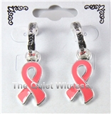 5030007 Pink Breast Cancer Awareness Earrings Together We can Fight