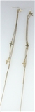 5030028 Long Chain Cross Earrings Christian Religious
