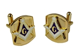 6030033 Mason Cufflinks Masonic Emblem Cuff Links Tuxedo Square Compass