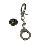 6030125 Keystone Kops Handcuffs Lapel Pin Police Office Uniform Hand Cuffs Law Enforcement