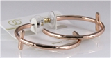 6030207 Christian Cross Hoop Loop Earrings Copper Plated 1.5 Inch Bible Relig...