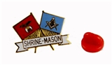 6030697 Shrine Mason Lapel Pin Shriner Masonic United
