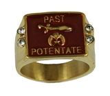 T140 Past Potentate Shrine Men's Ring Shriner Freemasonry Mason Masonic Potentate