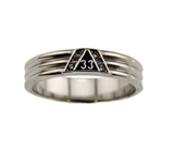 T164 Ladies Honorary Scottish Rite 33 Degree Ring 33rd Freemason Mason Freemason