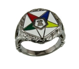 T27 OES Stainless Steel Ring Order Eastern Star O.E.S. Sister