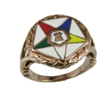 T28 OES Stainless Steel Ring Order Eastern Star O.E.S. Sister